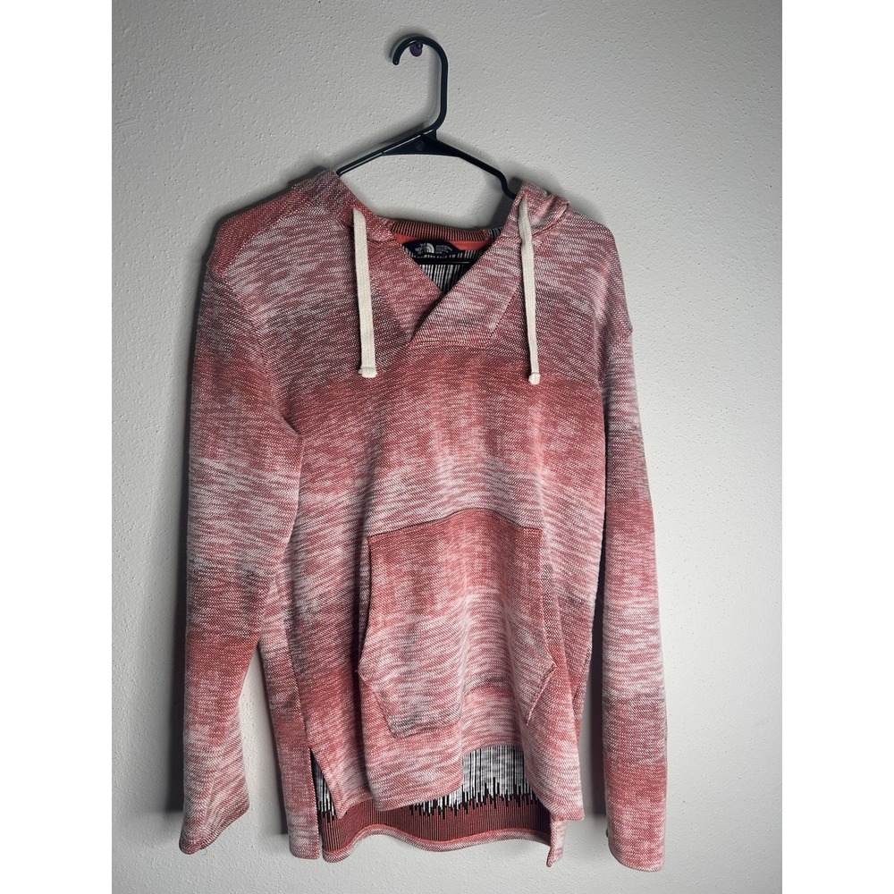 The North Face Wells Cove Hoodie Women's Medium Orange Knit Pullover